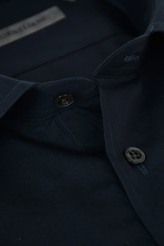 COUTURE Poplin Cotton Shirt with Standard Collar