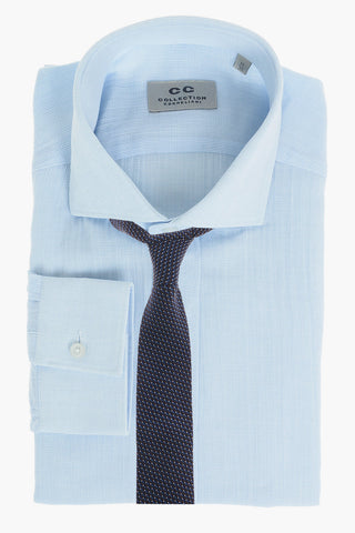 CC COLLECTION Standard Collar Cambric Cotton Shirt