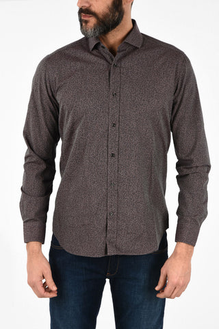 CC COLLECTION Camicia in Lino Cambric con Collo Francese