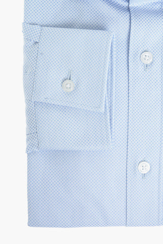 CC COLLECTION Camicia in Cotone con Motivo a Nido D'Ape