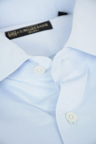 Standard Collar Twill Cotton Shirt