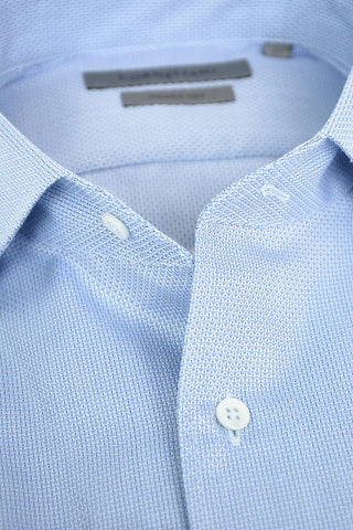 Geometric Micropatterned Wrinkle Free Cotton Shirt