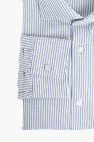 CC COLLECTION Standard Collar Awning Striped Cotton Shirt