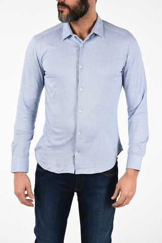 CC COLLECTION Bird's Eye Cotton SLIM FIT Shirt