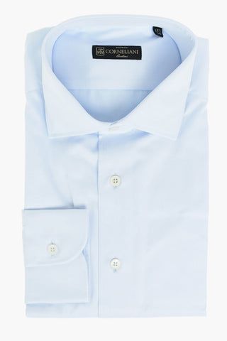 Twill Cotton Shirt with Standard Collar