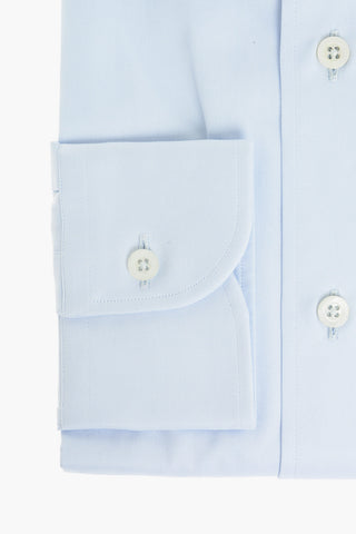 Twill Cotton Shirt with Standard Collar