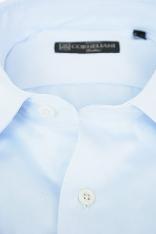 Twill Cotton Shirt with Standard Collar