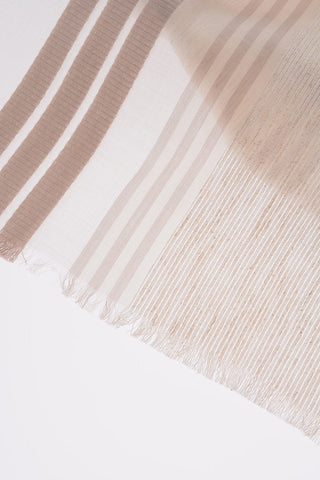 CC COLLECTION foulard with contrasting stripe