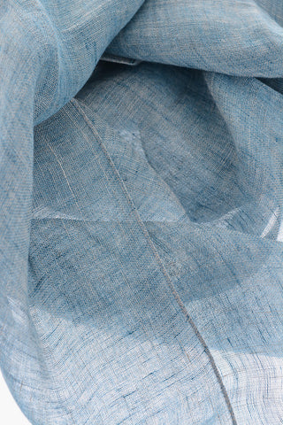 solid color flax foulard