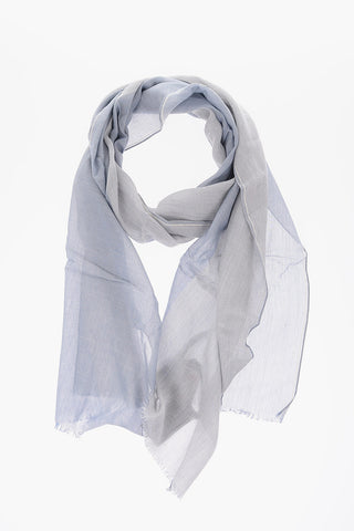 CC COLLECTION two-tone foulard with fringe