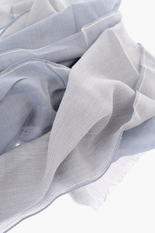 CC COLLECTION two-tone foulard with fringe
