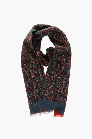 printed wool foulard