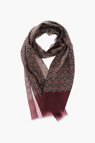 printed wool scarf