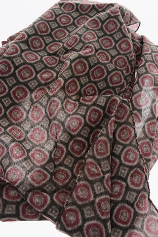 printed wool scarf