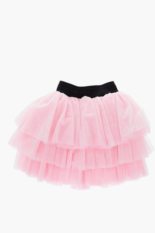 pleated tulle skirt