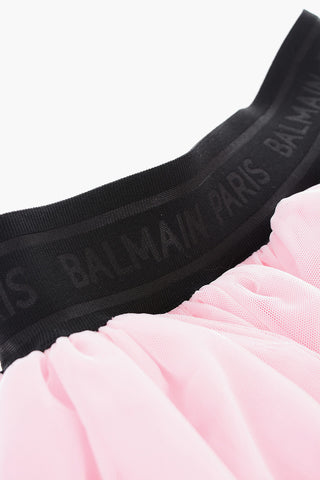 pleated tulle skirt