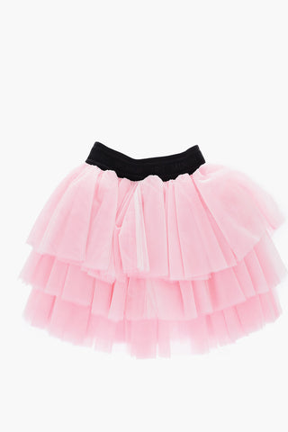 pleated tulle skirt