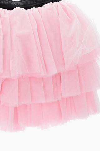 pleated tulle skirt
