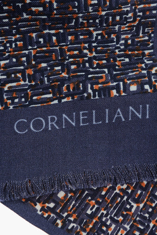 patterned wool scarf