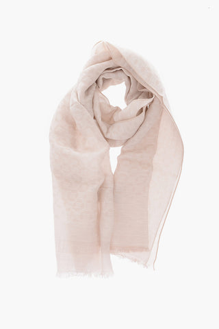 solid color embroidered foulard