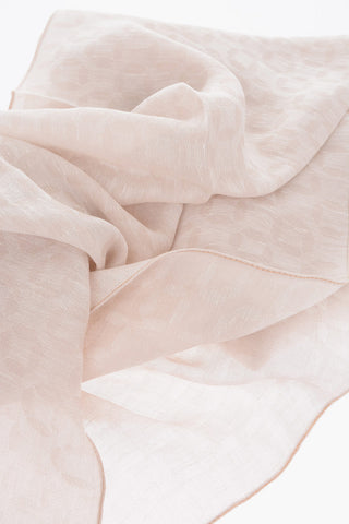 solid color embroidered foulard