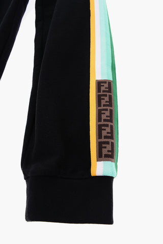 3 pockets Side Contrasting Band cotton joggers
