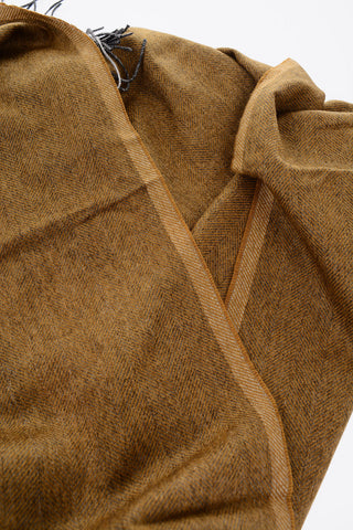 plain herringbone silk and cashmere scarf