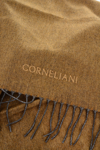 plain herringbone silk and cashmere scarf
