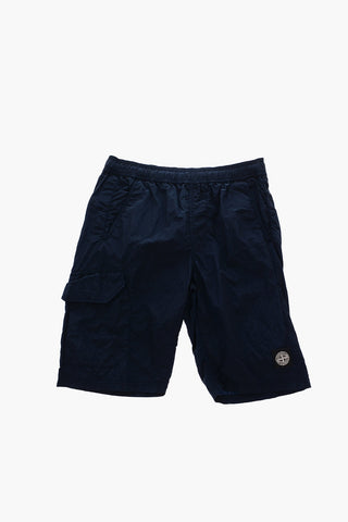 4 pockets solid color swim shorts