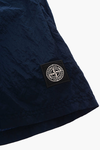 4 pockets solid color swim shorts