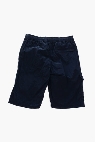 4 pockets solid color swim shorts