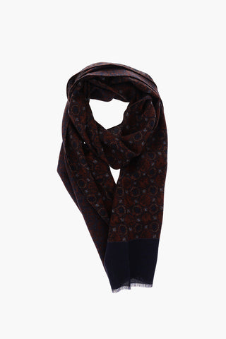 printed wool scarf