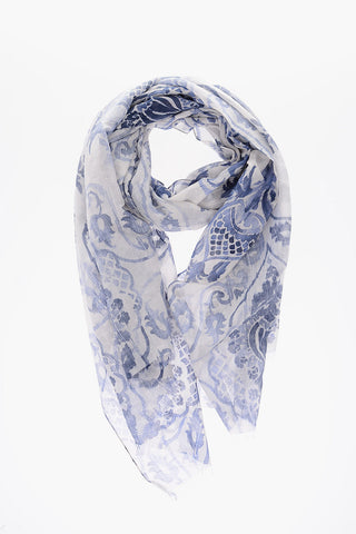 CC COLLECTION anthemion-printed foulard