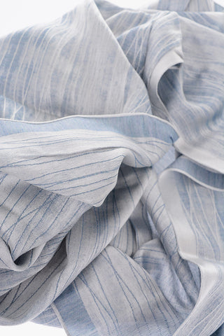 two-tone foulard with fringed