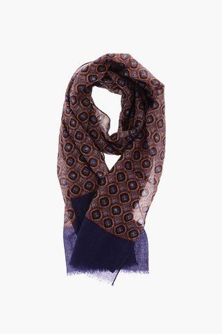printed wool scarf