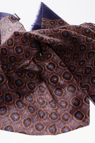 printed wool scarf