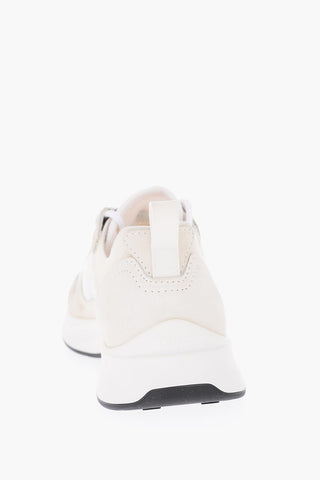 suede leather and fabric B25 sneakers with logoed detail