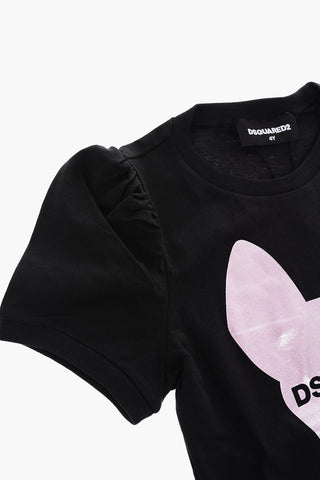 front logo-printed crew-neck t-shirt