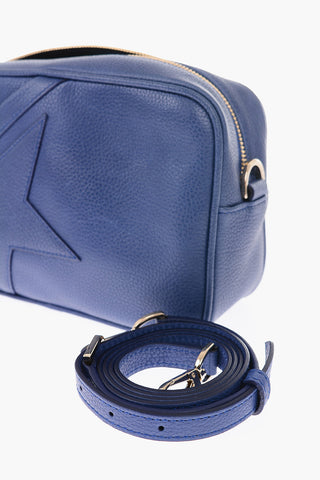 solid color leather STAR shoulder bag with pendant