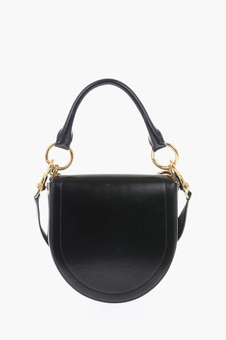 Borsa Saddle in pelle con catena dorata
