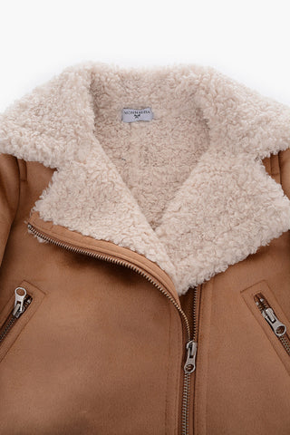 Faux Leather Coat