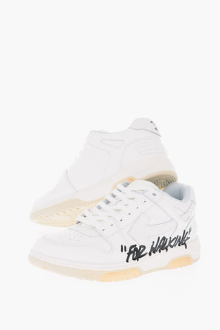 solid color sneakers leather low top sneakers with contrasting lettering details