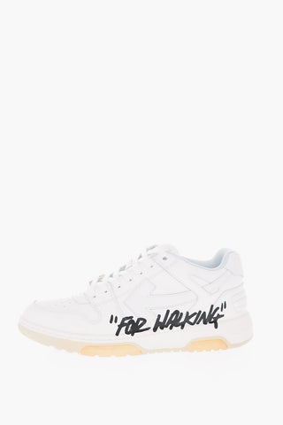 solid color sneakers leather low top sneakers with contrasting lettering details