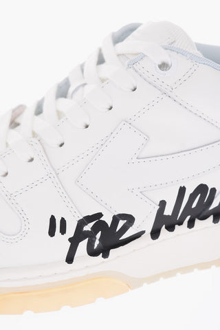 solid color sneakers leather low top sneakers with contrasting lettering details