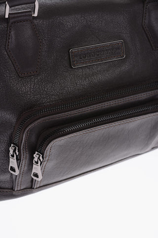 Borsa Bauletto in Pelle con Tasca Esterna