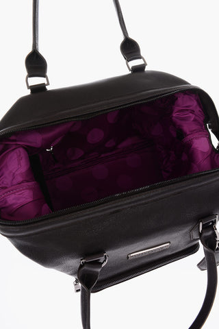 Borsa Bauletto in Pelle con Tasca Esterna