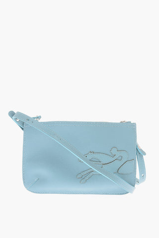 Borsa Crossbody in Pelle con Doppio Scomparto