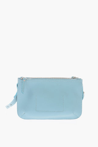 Leather Double Folder Crossbody Bag