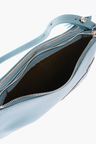 Leather Double Folder Crossbody Bag