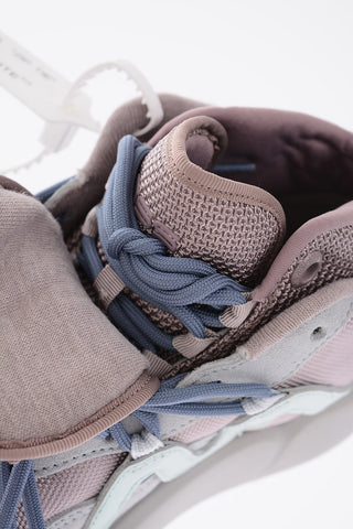 Leather and Fabric CHLORINE High-top Sneakers with Statement Sole
